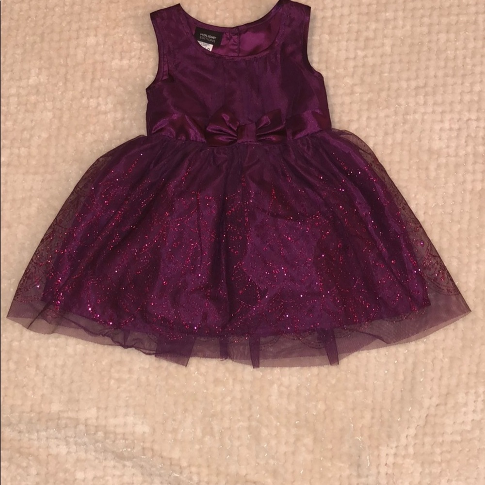 Holiday Editions purple with purple glitter dress